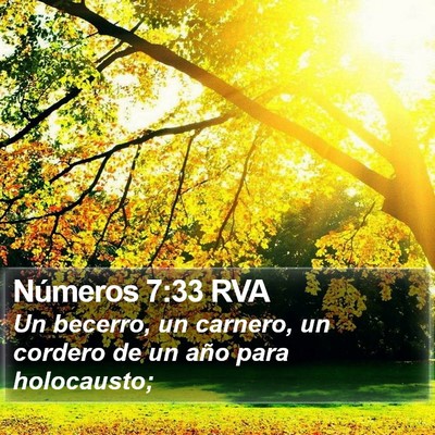 Números 7:33 RVA Bible Verse Image