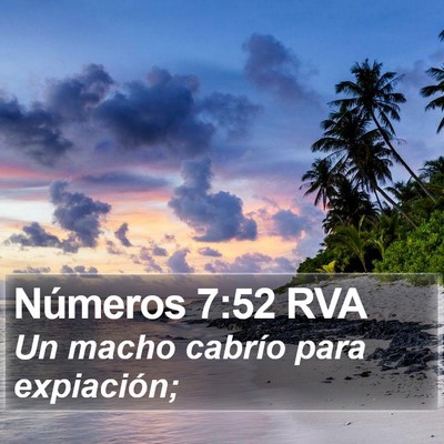 Números 7:52 RVA Bible Verse Image