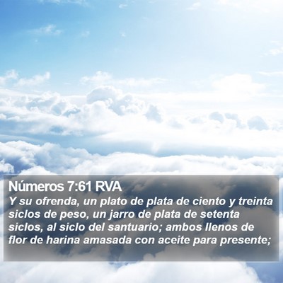 Números 7:61 RVA Bible Verse Image