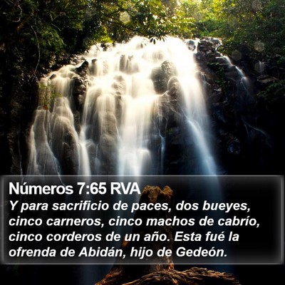 Números 7:65 RVA Bible Verse Image
