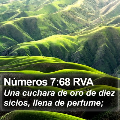 Números 7:68 RVA Bible Verse Image