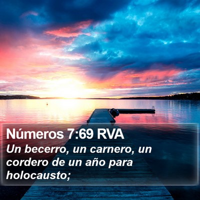 Números 7:69 RVA Bible Verse Image