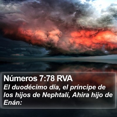 Números 7:78 RVA Bible Verse Image