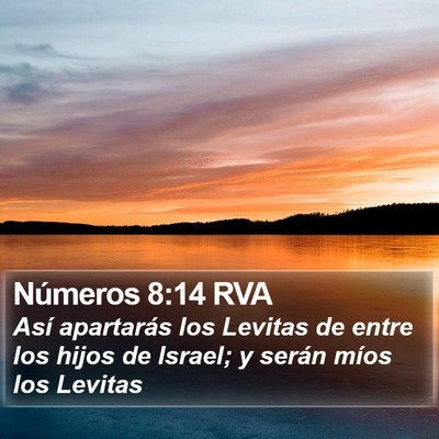 Números 8:14 RVA Bible Verse Image