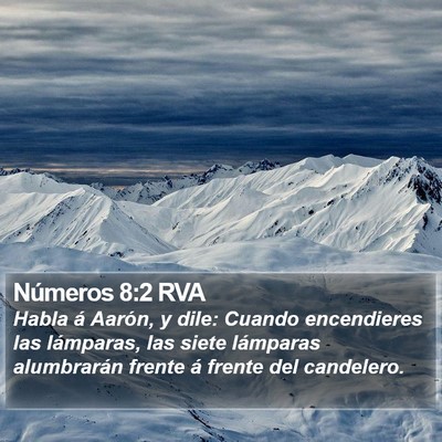 Números 8:2 RVA Bible Verse Image