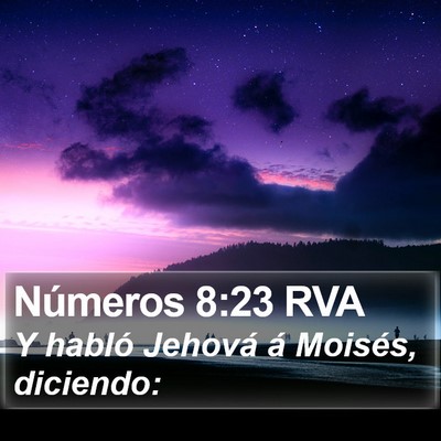 Números 8:23 RVA Bible Verse Image