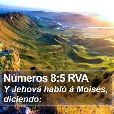 Números 8:5 RVA Bible Verse Image