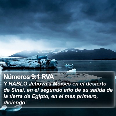Números 9:1 RVA Bible Verse Image
