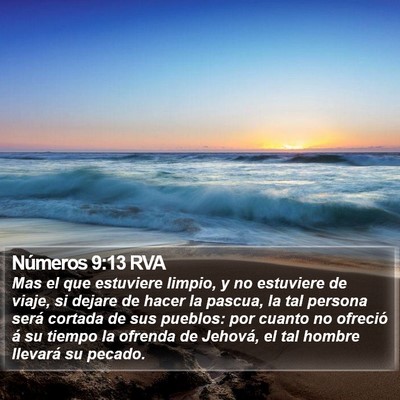 Números 9:13 RVA Bible Verse Image