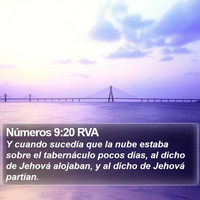 Números 9:20 RVA Bible Verse Image