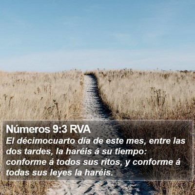 Números 9:3 RVA Bible Verse Image