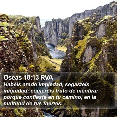 Oseas 10:13 RVA Bible Verse Image