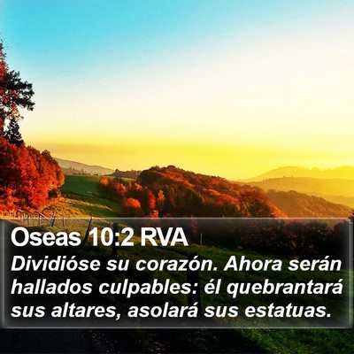 Oseas 10:2 RVA Bible Verse Image