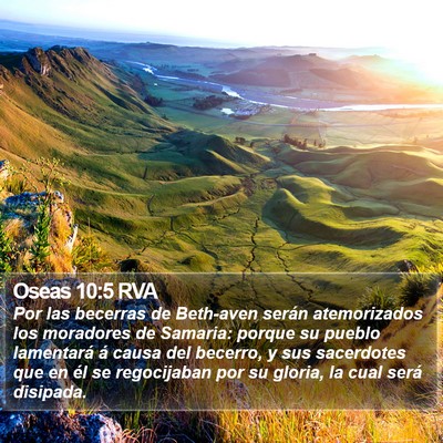 Oseas 10:5 RVA Bible Verse Image