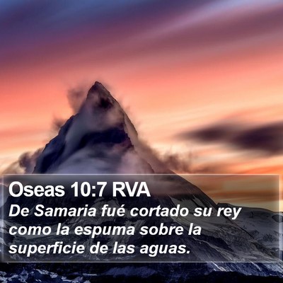Oseas 10:7 RVA Bible Verse Image