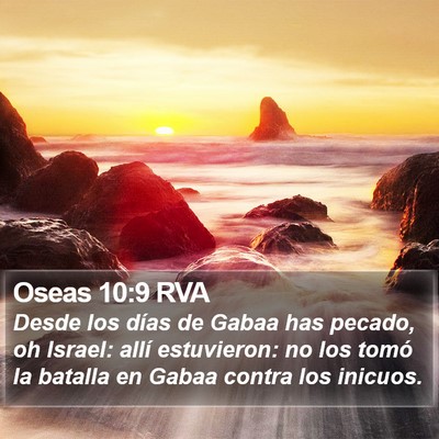 Oseas 10:9 RVA Bible Verse Image