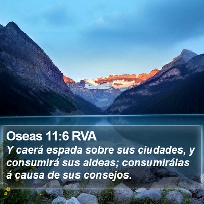 Oseas 11:6 RVA Bible Verse Image
