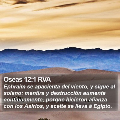 Oseas 12:1 RVA Bible Verse Image