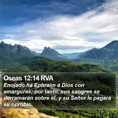 Oseas 12:14 RVA Bible Verse Image