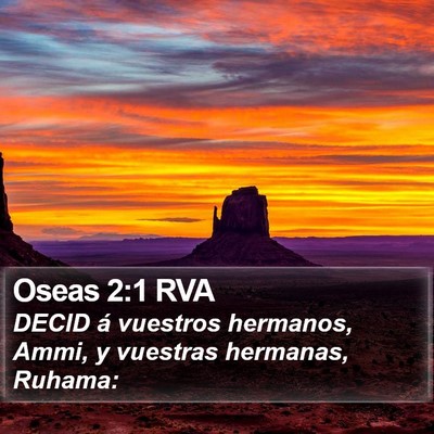 Oseas 2:1 RVA Bible Verse Image