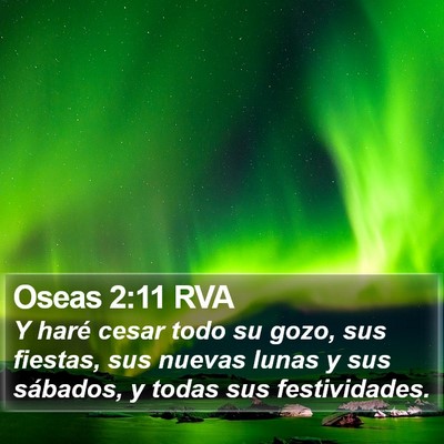 Oseas 2:11 RVA Bible Verse Image