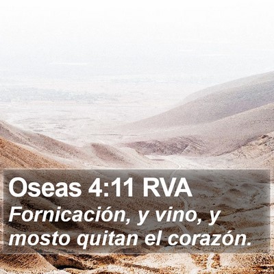 Oseas 4:11 RVA Bible Verse Image