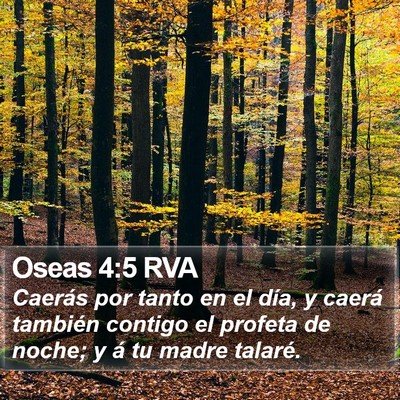 Oseas 4:5 RVA Bible Verse Image