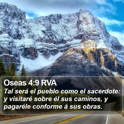 Oseas 4:9 RVA Bible Verse Image