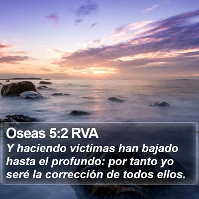 Oseas 5:2 RVA Bible Verse Image