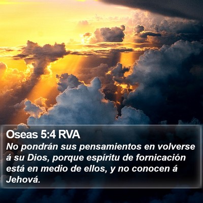Oseas 5:4 RVA Bible Verse Image