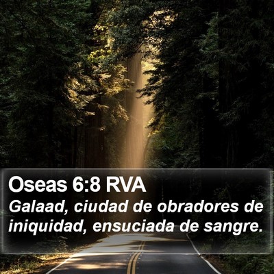 Oseas 6:8 RVA Bible Verse Image