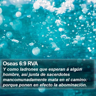 Oseas 6:9 RVA Bible Verse Image