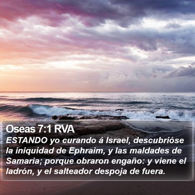 Oseas 7:1 RVA Bible Verse Image