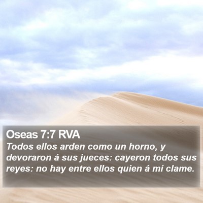 Oseas 7:7 RVA Bible Verse Image