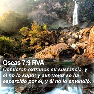Oseas 7:9 RVA Bible Verse Image