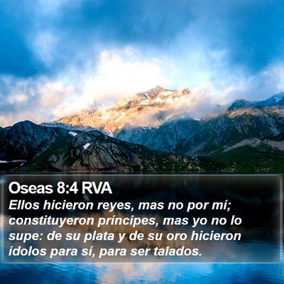 Oseas 8:4 RVA Bible Verse Image