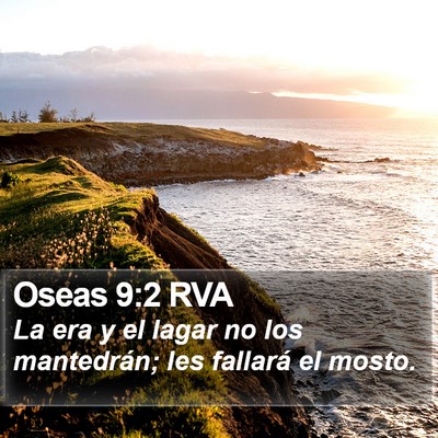 Oseas 9:2 RVA Bible Verse Image