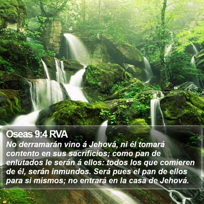 Oseas 9:4 RVA Bible Verse Image