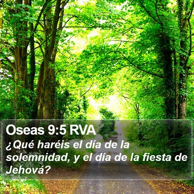 Oseas 9:5 RVA Bible Verse Image