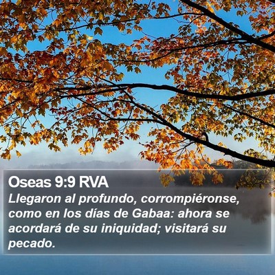Oseas 9:9 RVA Bible Verse Image