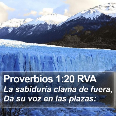Proverbios 1:20 RVA Bible Verse Image