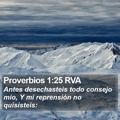 Proverbios 1:25 RVA Bible Verse Image