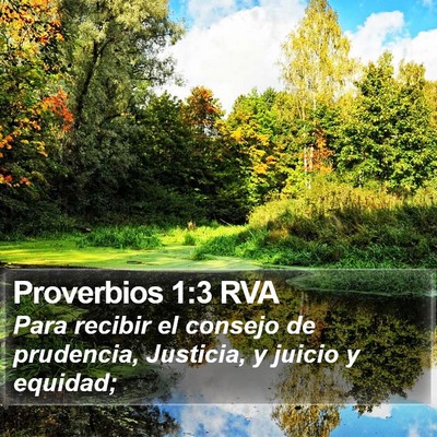 Proverbios 1:3 RVA Bible Verse Image