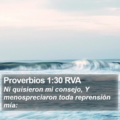 Proverbios 1:30 RVA Bible Verse Image