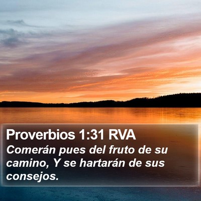 Proverbios 1:31 RVA Bible Verse Image
