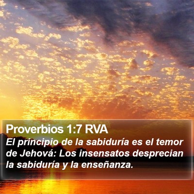 Proverbios 1:7 RVA Bible Verse Image