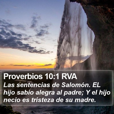 Proverbios 10:1 RVA Bible Verse Image