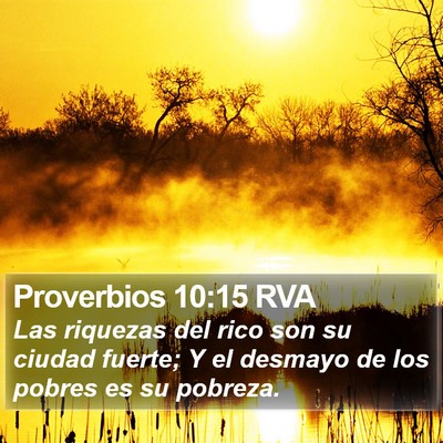 Proverbios 10:15 RVA Bible Verse Image