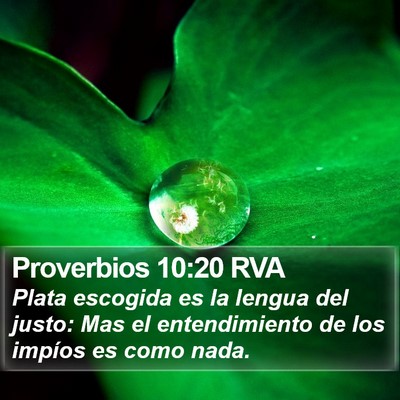 Proverbios 10:20 RVA Bible Verse Image