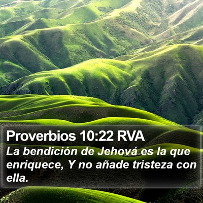 Proverbios 10:22 RVA Bible Verse Image